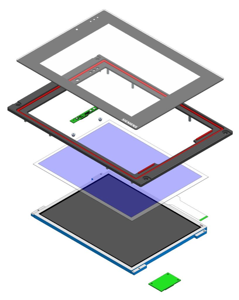 Hoffmann + Krippner - Bedeinpanel Bahntechnik Explosionsgrafik