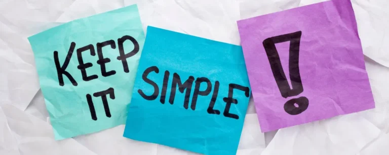 post its mit keep it simple beschriftet