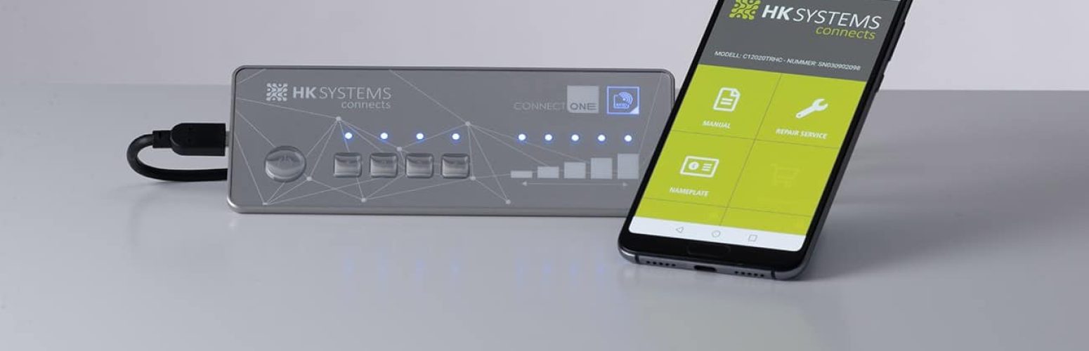 Hoffmann + Krippner control front with NFC technology and app